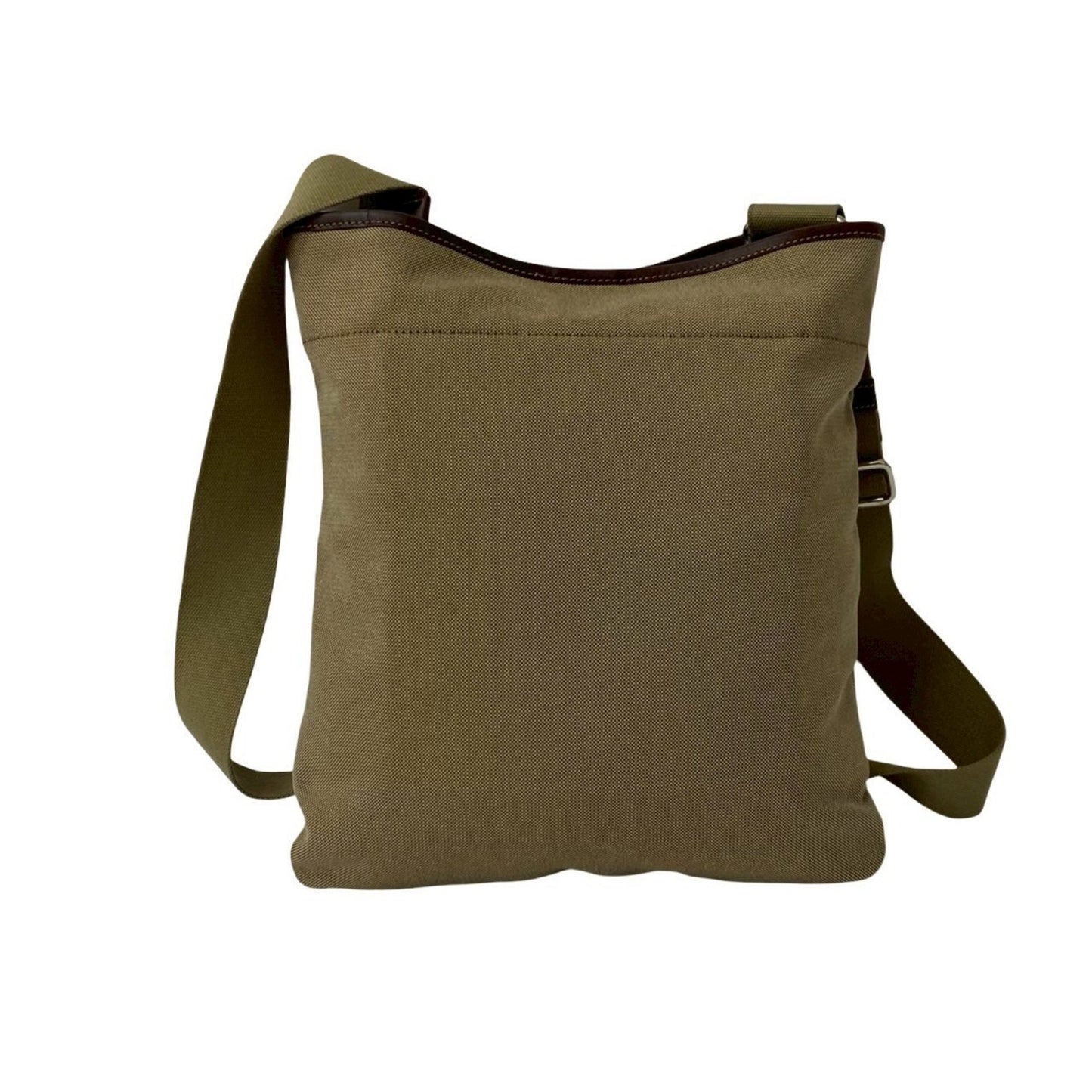 Prada Prada Logo Jacquard Canvas Leather Genuine Shoulder Bag/Crossbody Bag Beige 61972