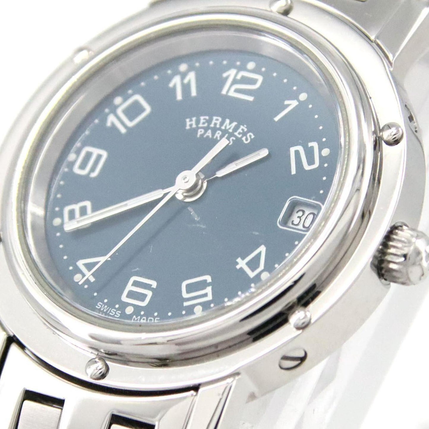 Hermes Clipper Cl4.210 Ss Quartz Watch