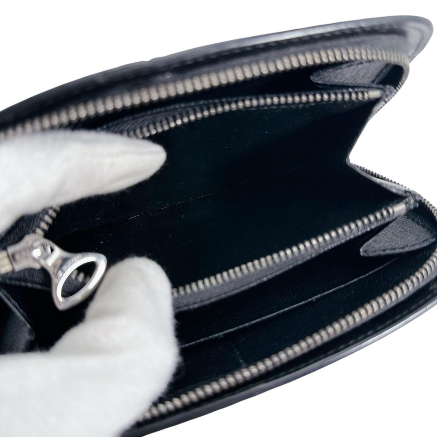 Louis Vuitton Louis Vuitton Long Wallet Epi Portefeuille Z Leather M63442 Black