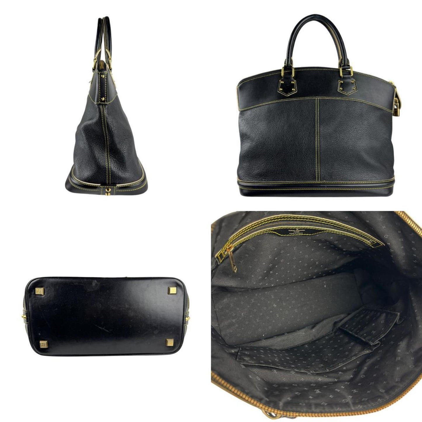 Louis Vuitton Handbag Suhali Lockit Mm Leather Noir