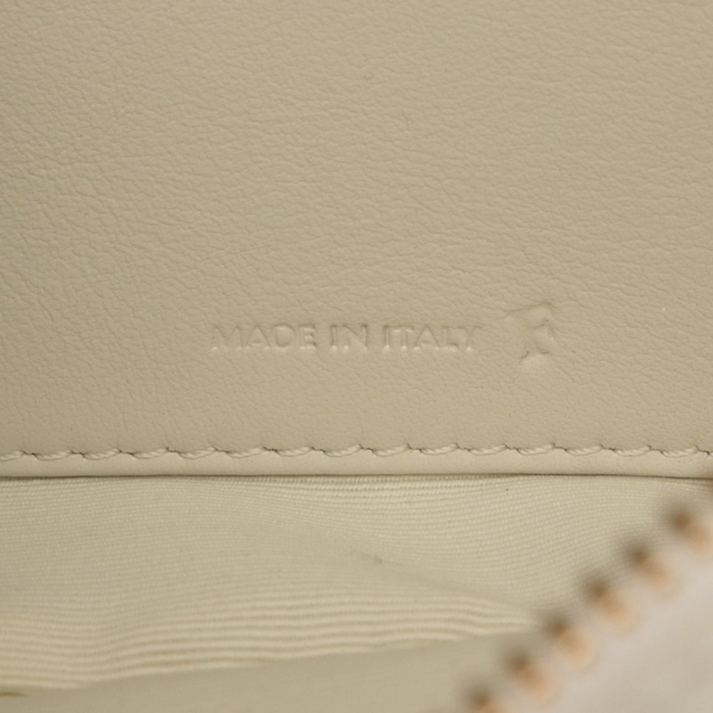 Celine C Charm Crossbody Shoulder Bag White Leather