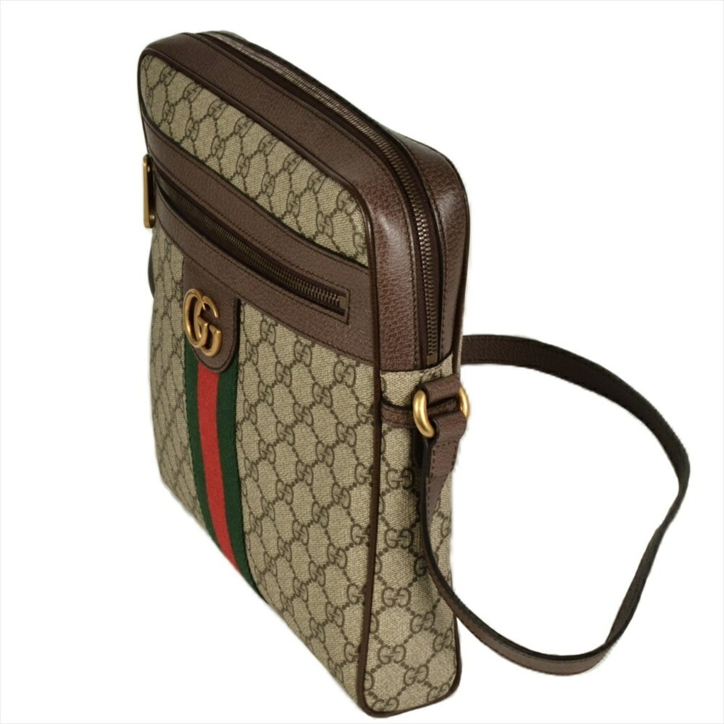 Gucci Ophidia Shoulder Bag Gg Supreme Canvas 547934 Brown