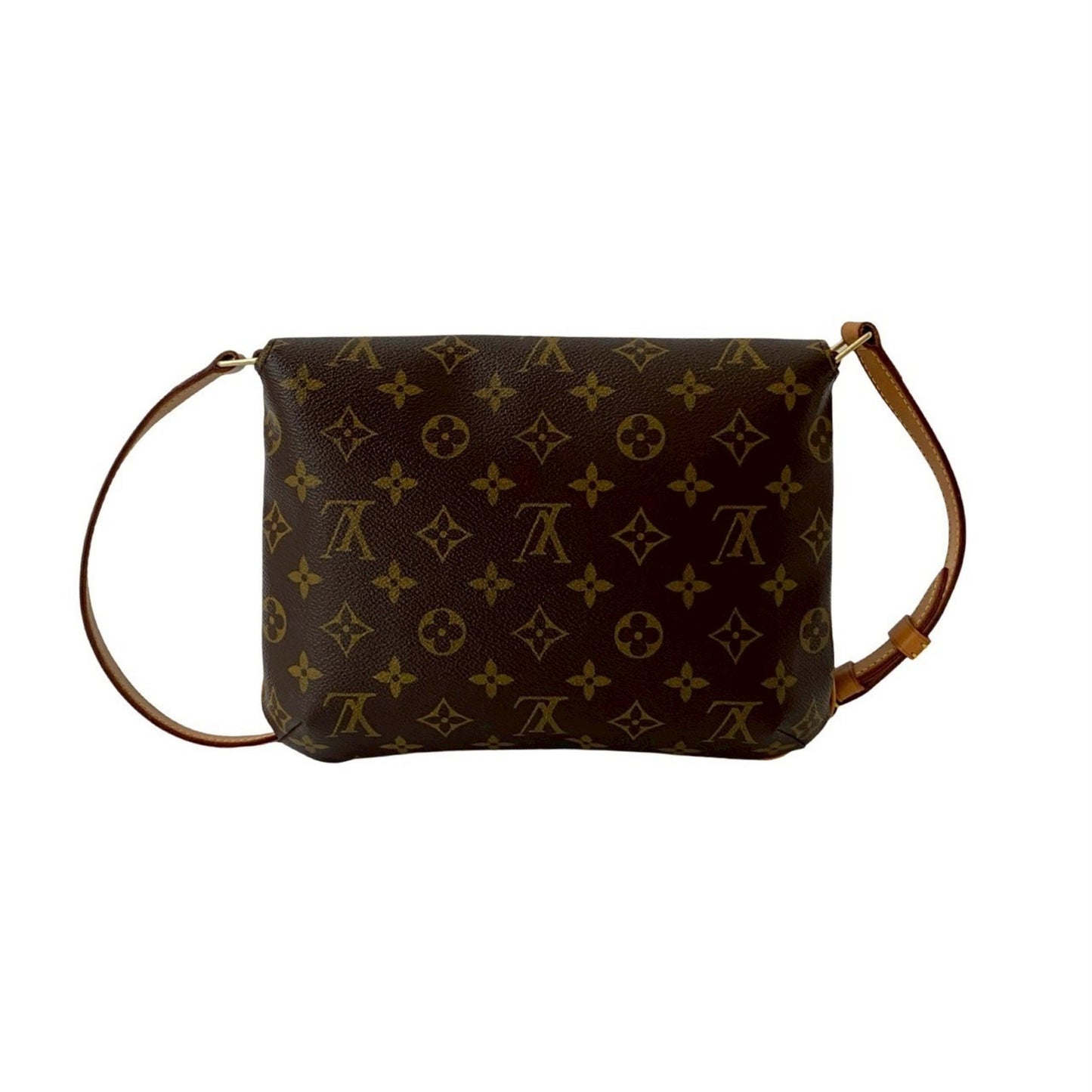 Louis Vuitton Musette Tango Monogram Leather Shoulder Bag/Pochette In Brown 23175