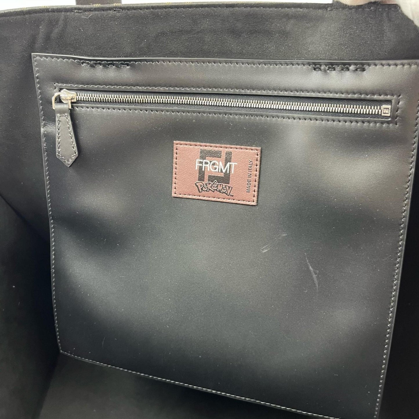 Fendi X Frgmt Pokmon Brown Ff Fabric Tote Bag 8Bh357 Canvas