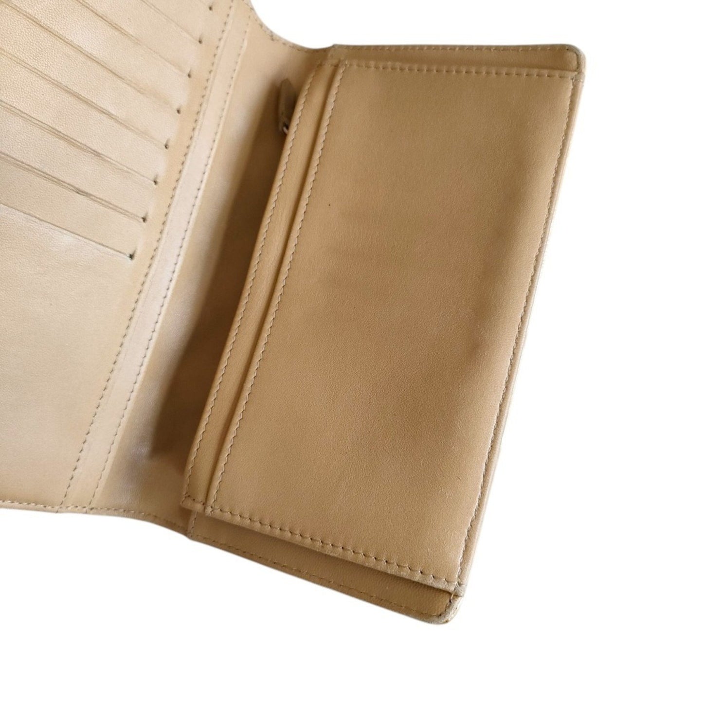 Chanel Coco Mark Symbol Charm Icon Bi-Fold Long Wallet A37151 Gold Color