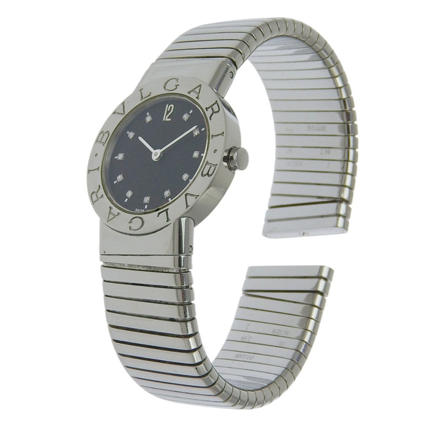 Bvlgari Tubogas Watch With 11 Diamonds