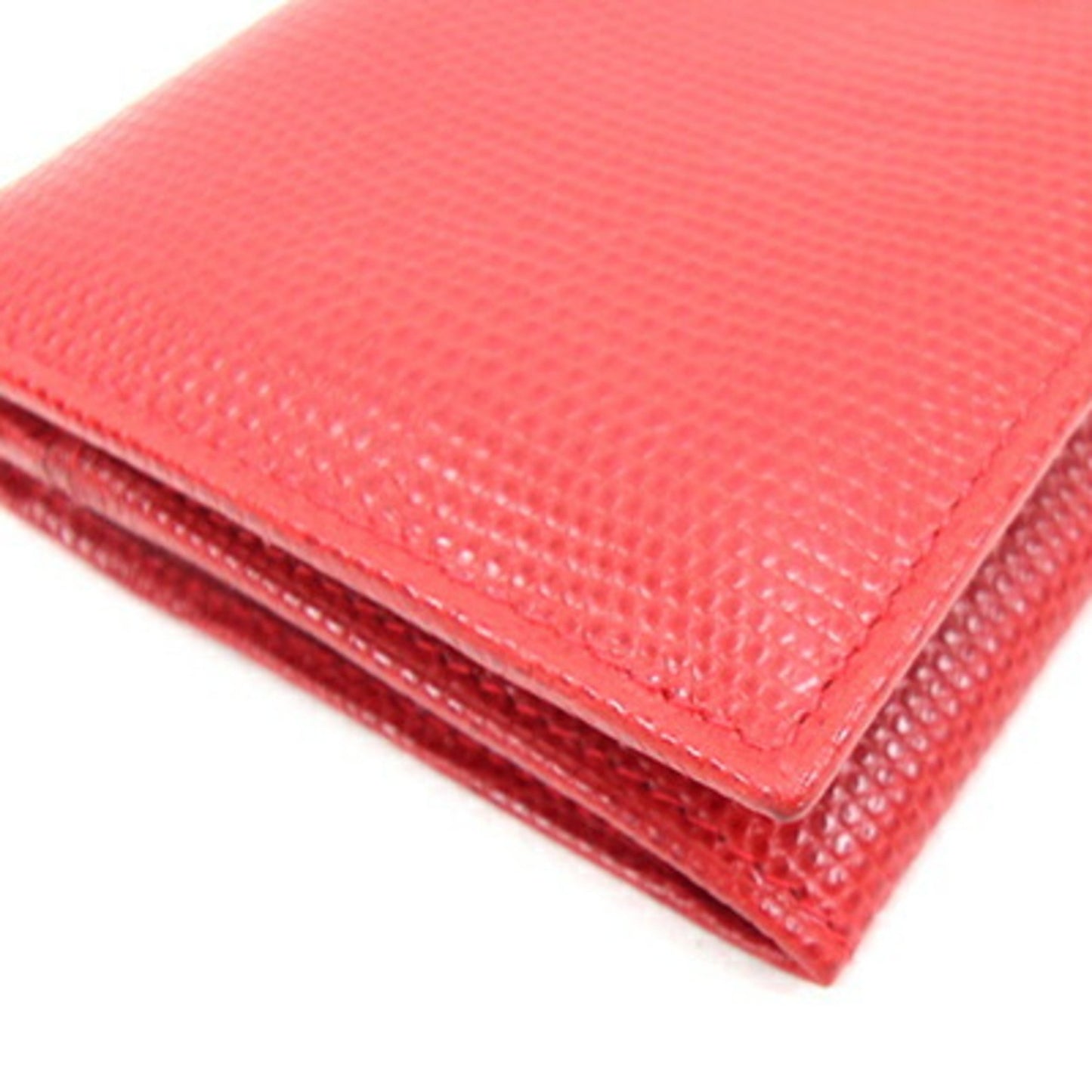 Salvatore Ferragamo Vara 22 3059 Bi-Fold Long Wallet Red Leather Ribbon