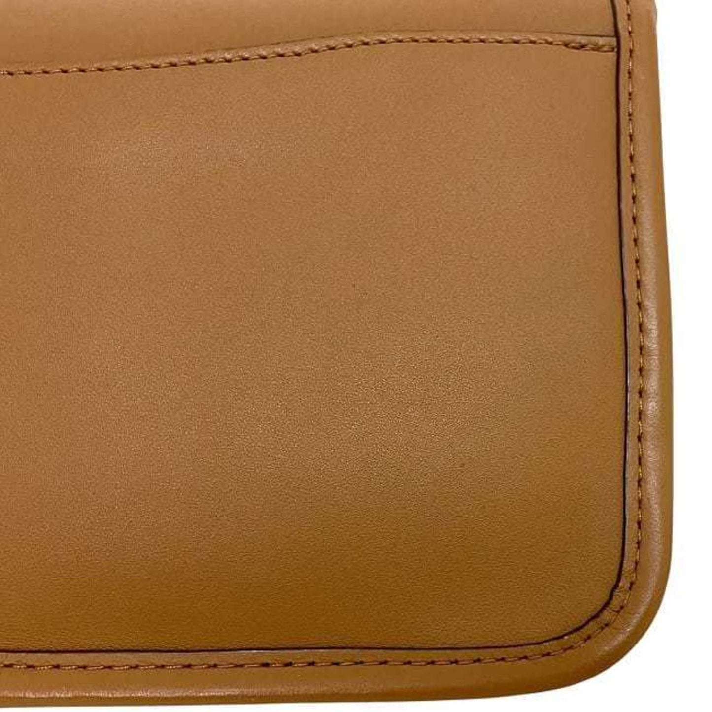 Coach Shoulder Bag Ec-23956 Camel Brown F87768 Leather Crossbody Turnlock Flap