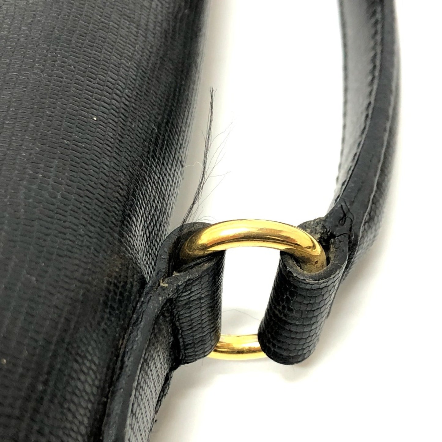 Celine Double Pocket 2Way Bag Shoulder Bag Black Goldhardware