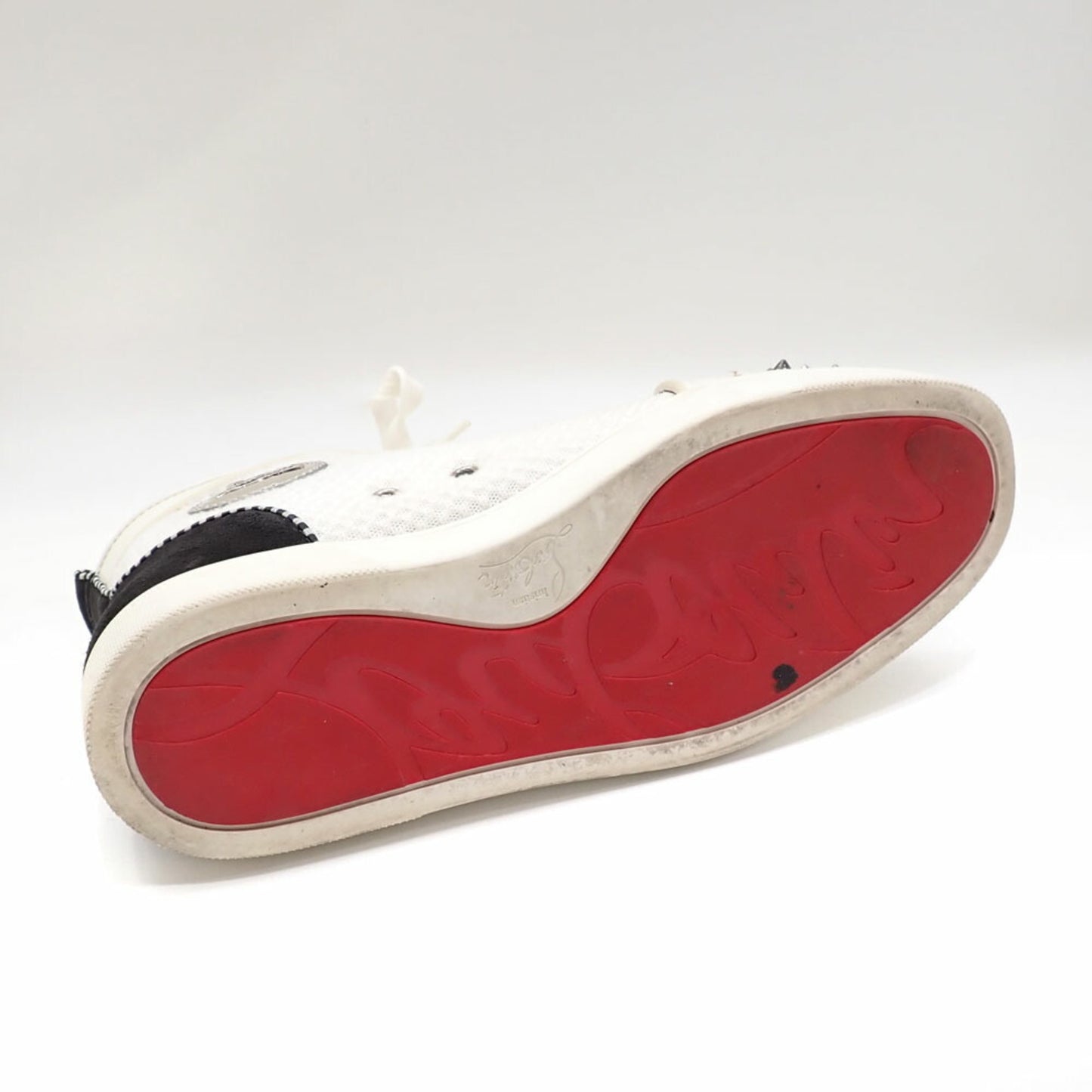 Christian Louboutin Men'S High-Top Leather Sneakers
