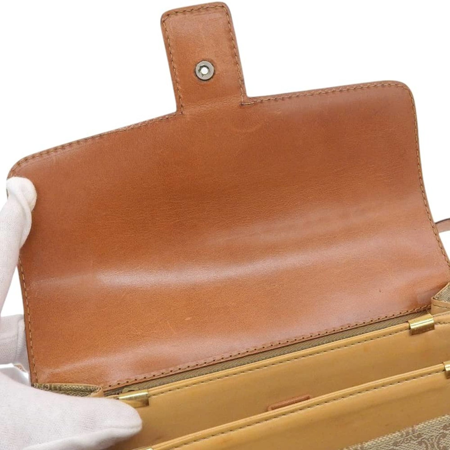 Celine Macadam Shoulder Bag F/09 Beige