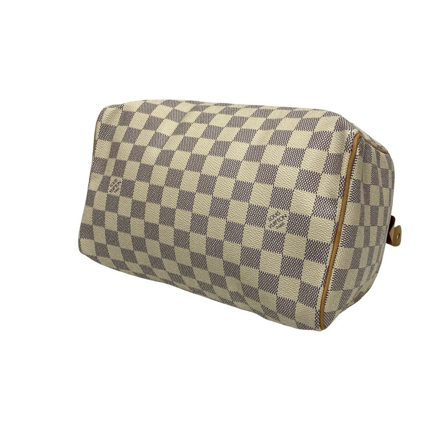 Louis Vuitton Speedy 25 Damier Azur Leather Handbag/Mini Boston Bag