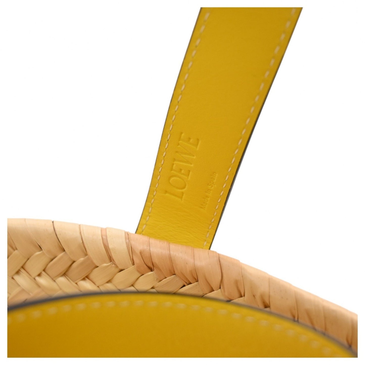 Loewe Anagram Small Basket Bag In Yellow