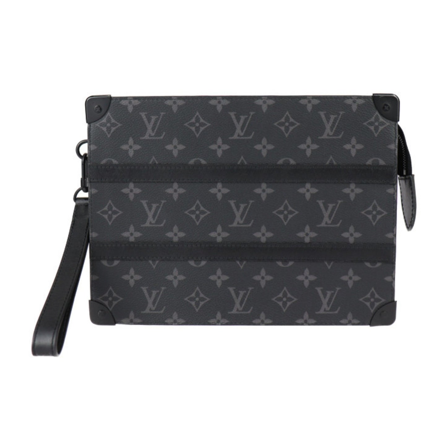 Louis Vuitton Louis Vuitton Trunk Pochette Second Bag M45937 Monogram Eclipse Leather Black