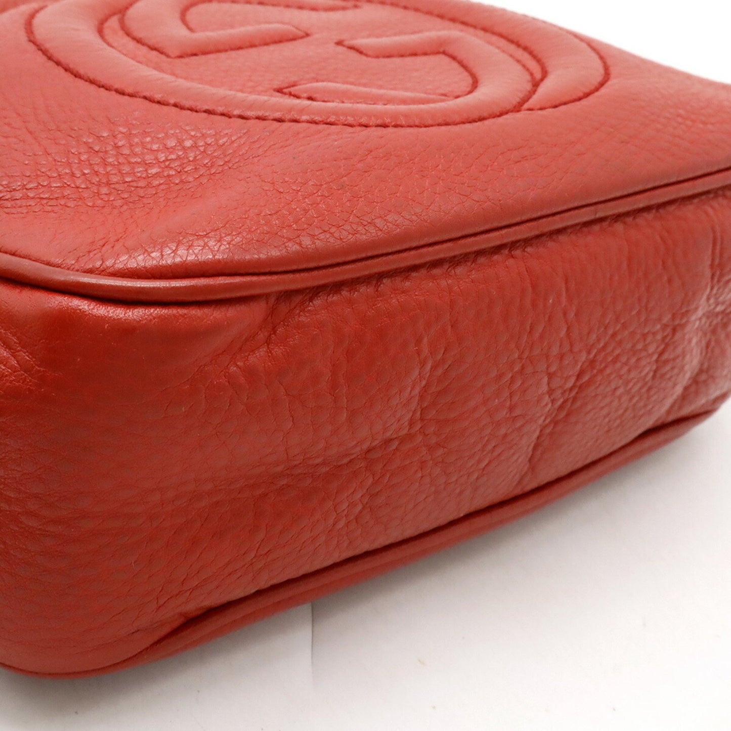 Gucci Soho Small Disco Tassel Shoulder Bag/Pochette In Red Leather