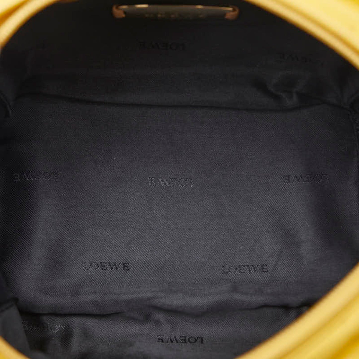 Loewe Anagram Mini Handbag In Yellow Leather