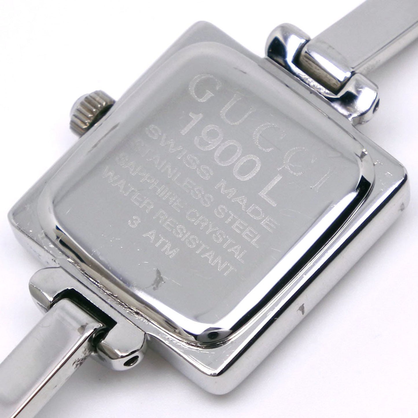 Gucci Gucci Watch 1900L Stainless Steel Quartz Analog Display Black Dial