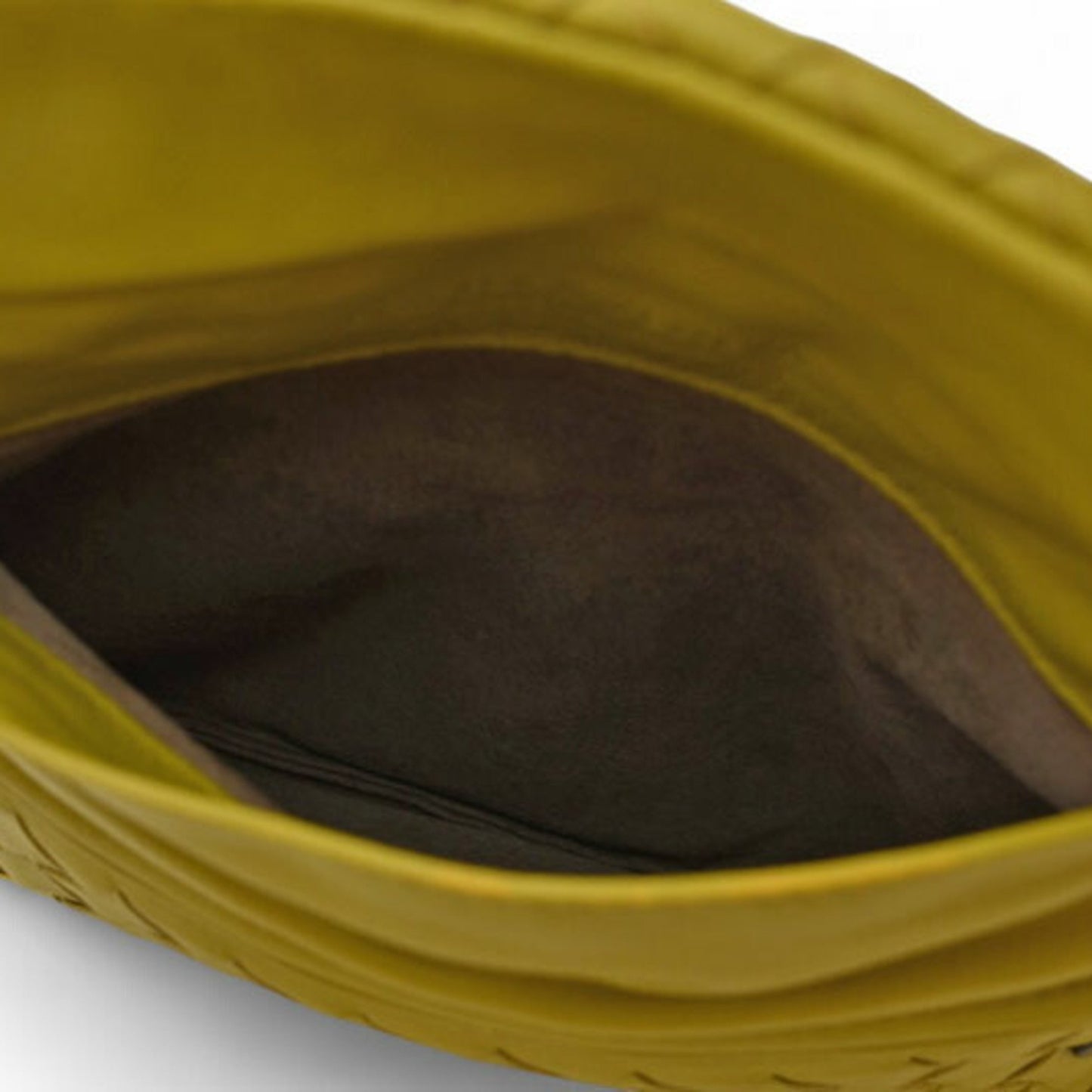 Bottega Veneta 2-Way Shoulder Bag/Clutch Bag In Mustard