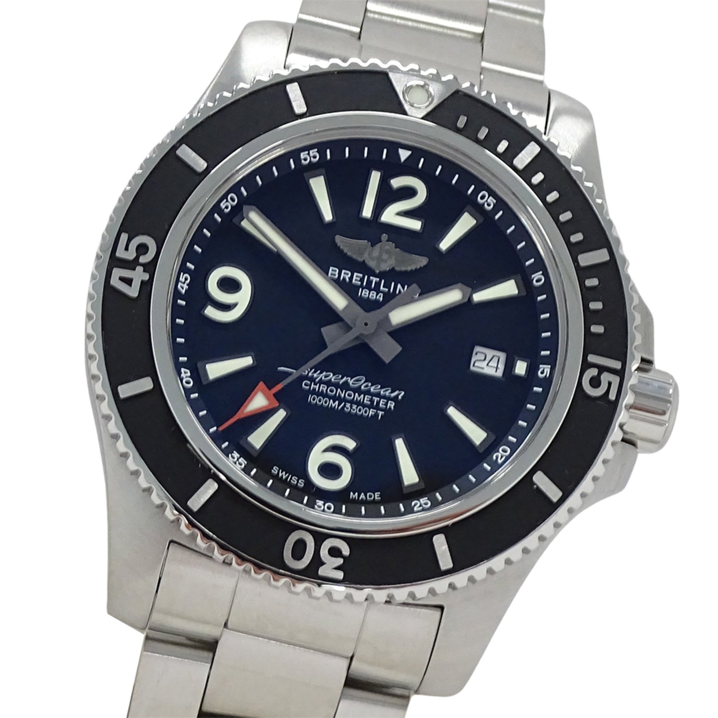 Breitling Superocean 44 A17367 Men'S Automatic Watch With Date Display