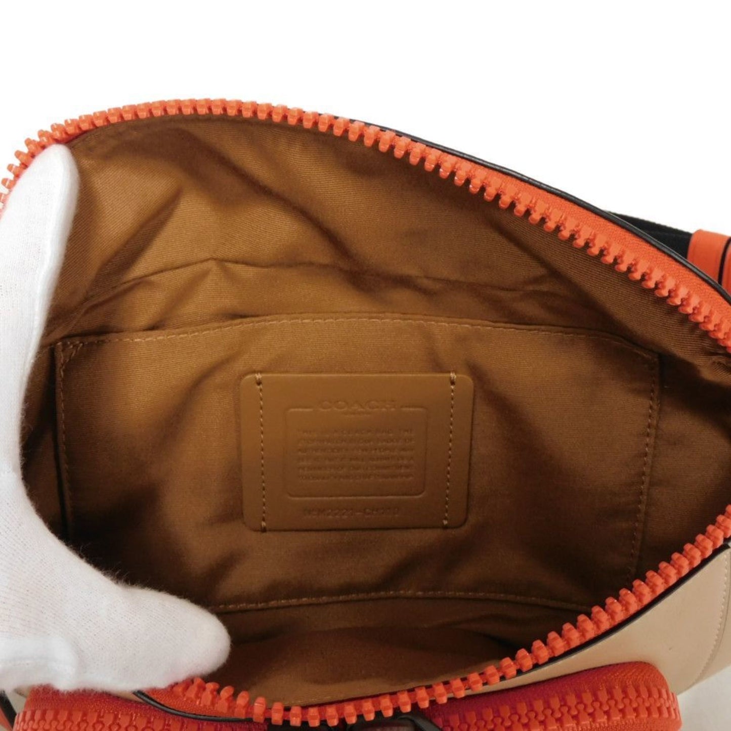 Coach Coach Body Bag Truck Belt Current C Mark Color Block Multi Smooth Calf Unused Embossed Stamp