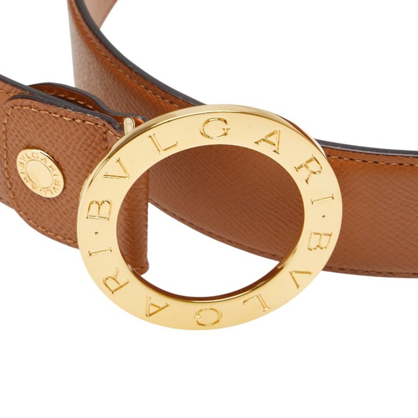 Bvlgari Belt Size: 105 42 Brown Leather
