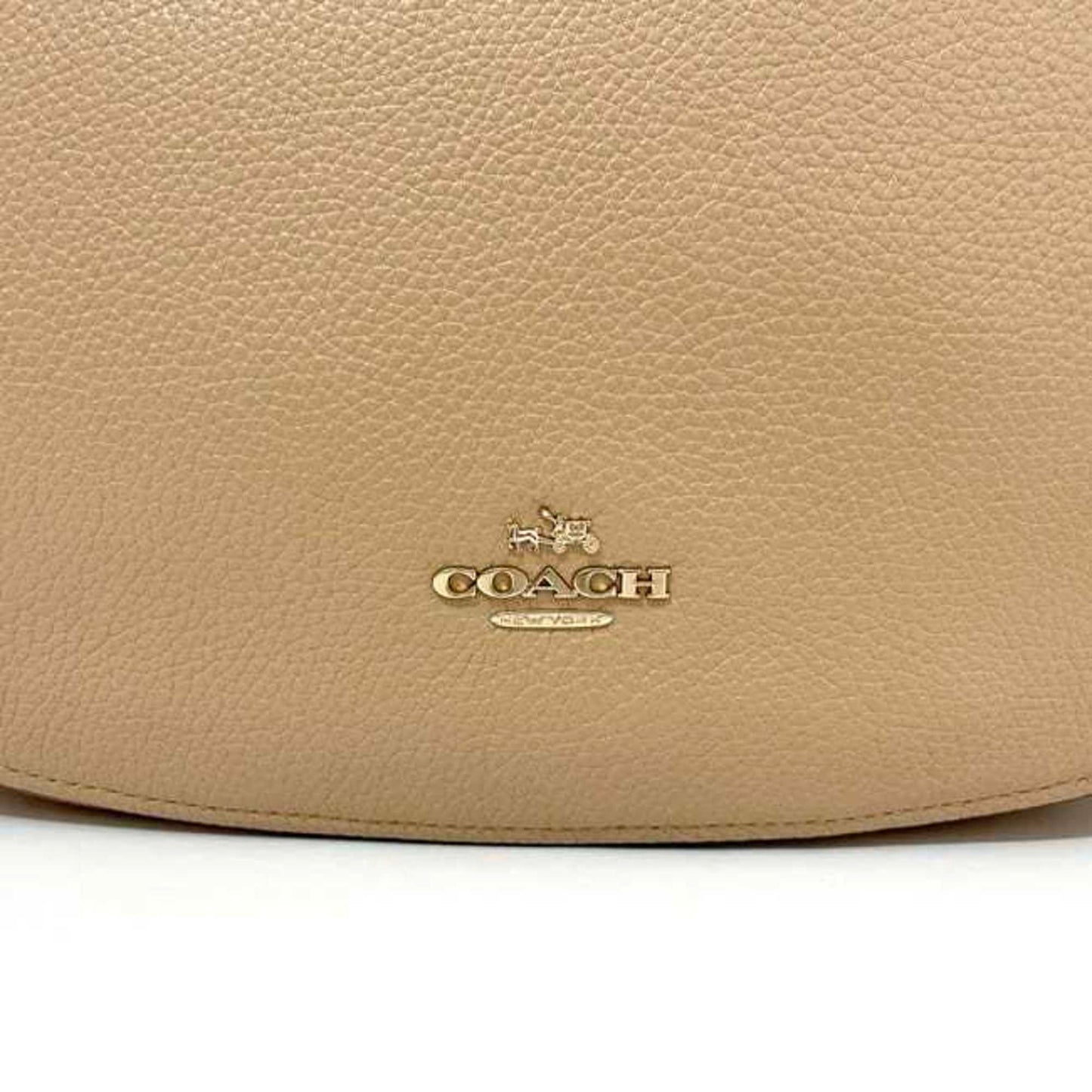 Coach 2-Way Bag Ec-23568 Beige 58036 Leather Crossbody For Women