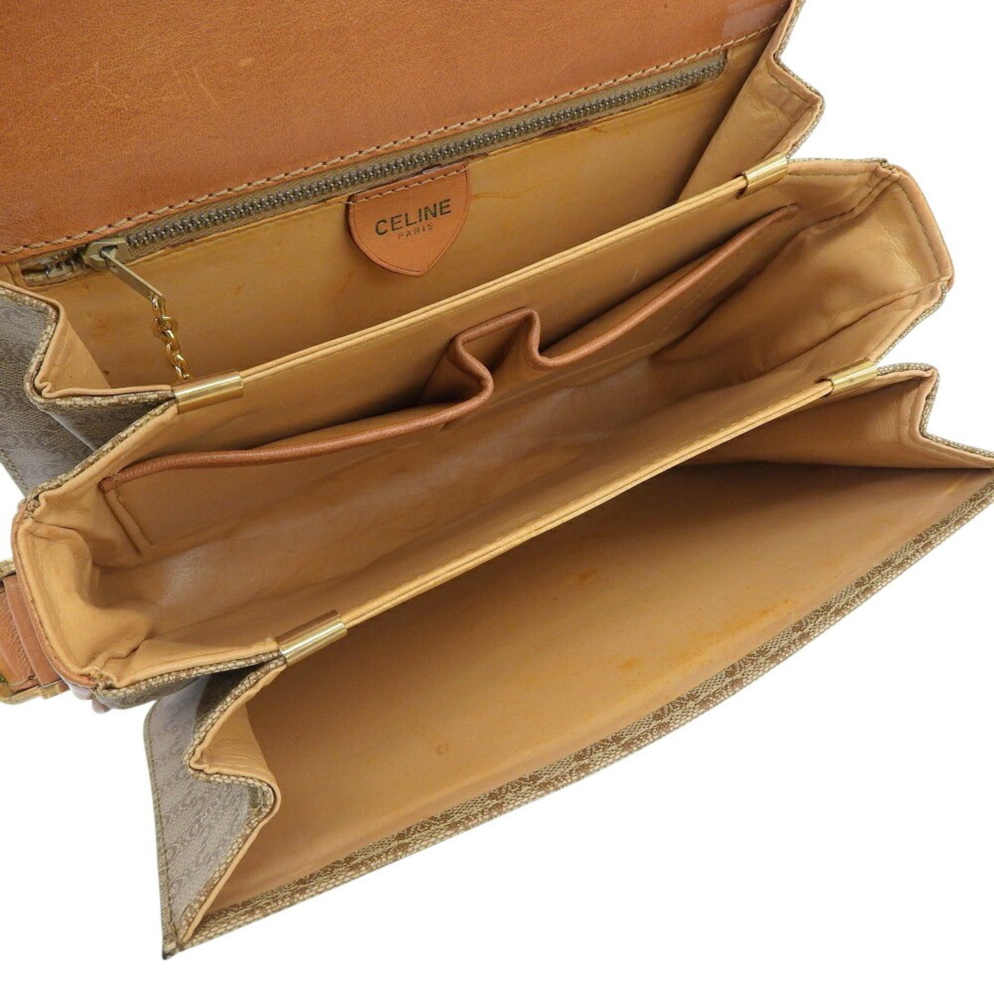 Celine Macadam Shoulder Bag F/09 Beige