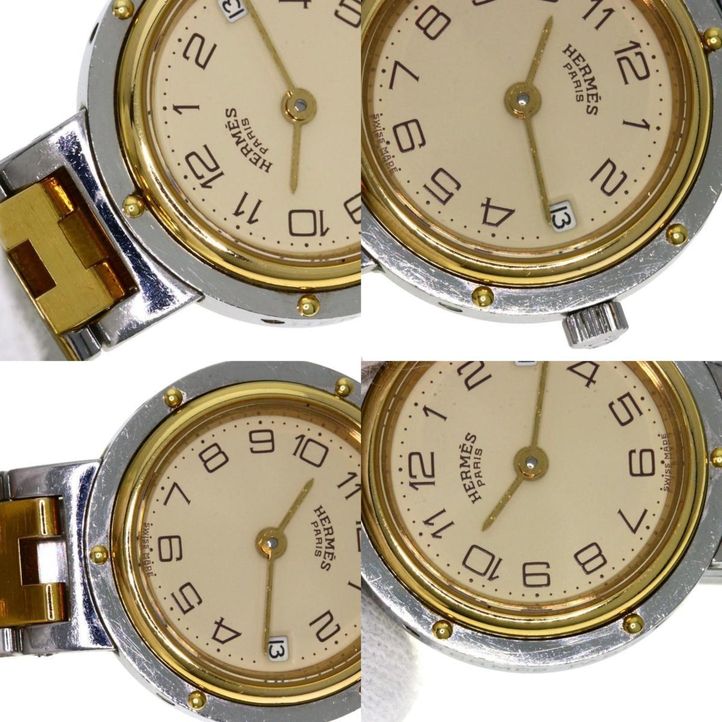 Hermes Clipper Watch Stainless Steel Ssxgp