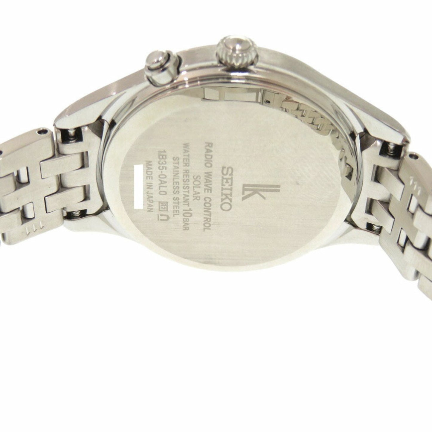 Unused Seiko Lucia Ssvv053 Ss Mocha Pink Solar Radio Wristwatch Silver 0040Seiko