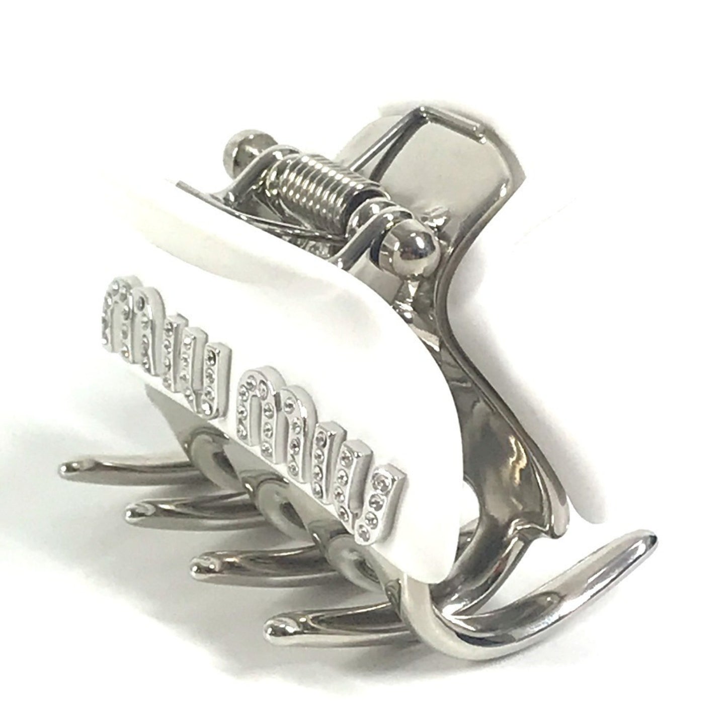 Miu Miu Logo Rhinestone Hair Clip Accessory Hairpin Metal