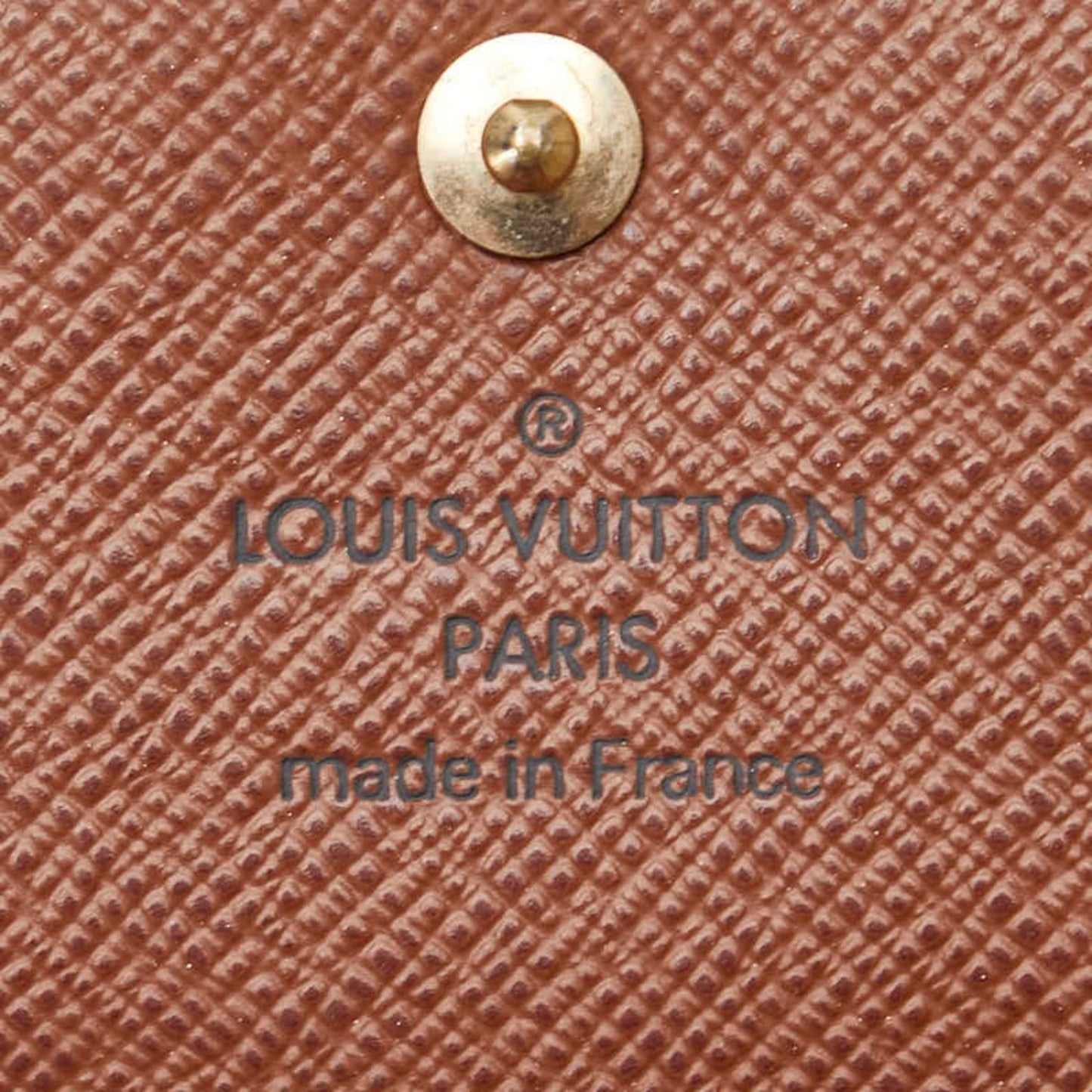 Louis Vuitton Monogram Porte Monnaie Bi-Fold Wallet M61652 Brown Leather