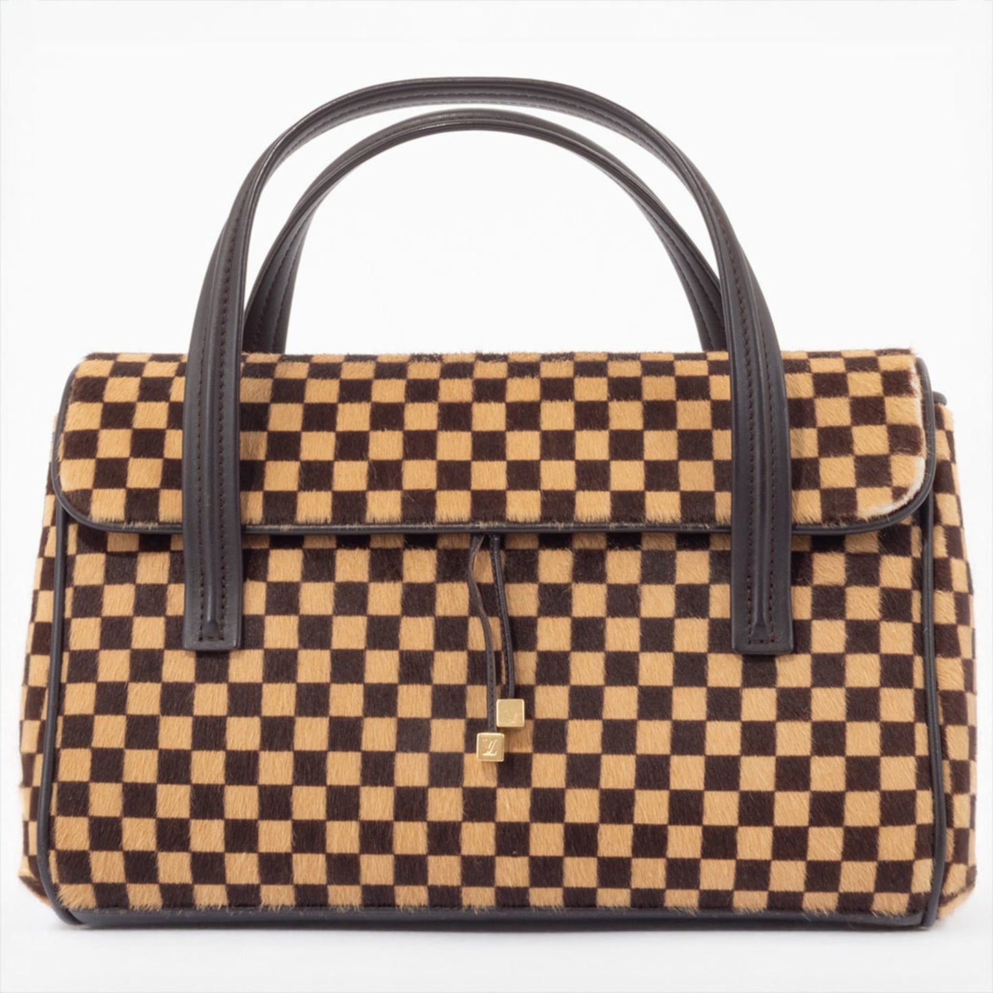 Louis Vuitton Damier Sauvage Lion Handbag M92131 Pony Leather