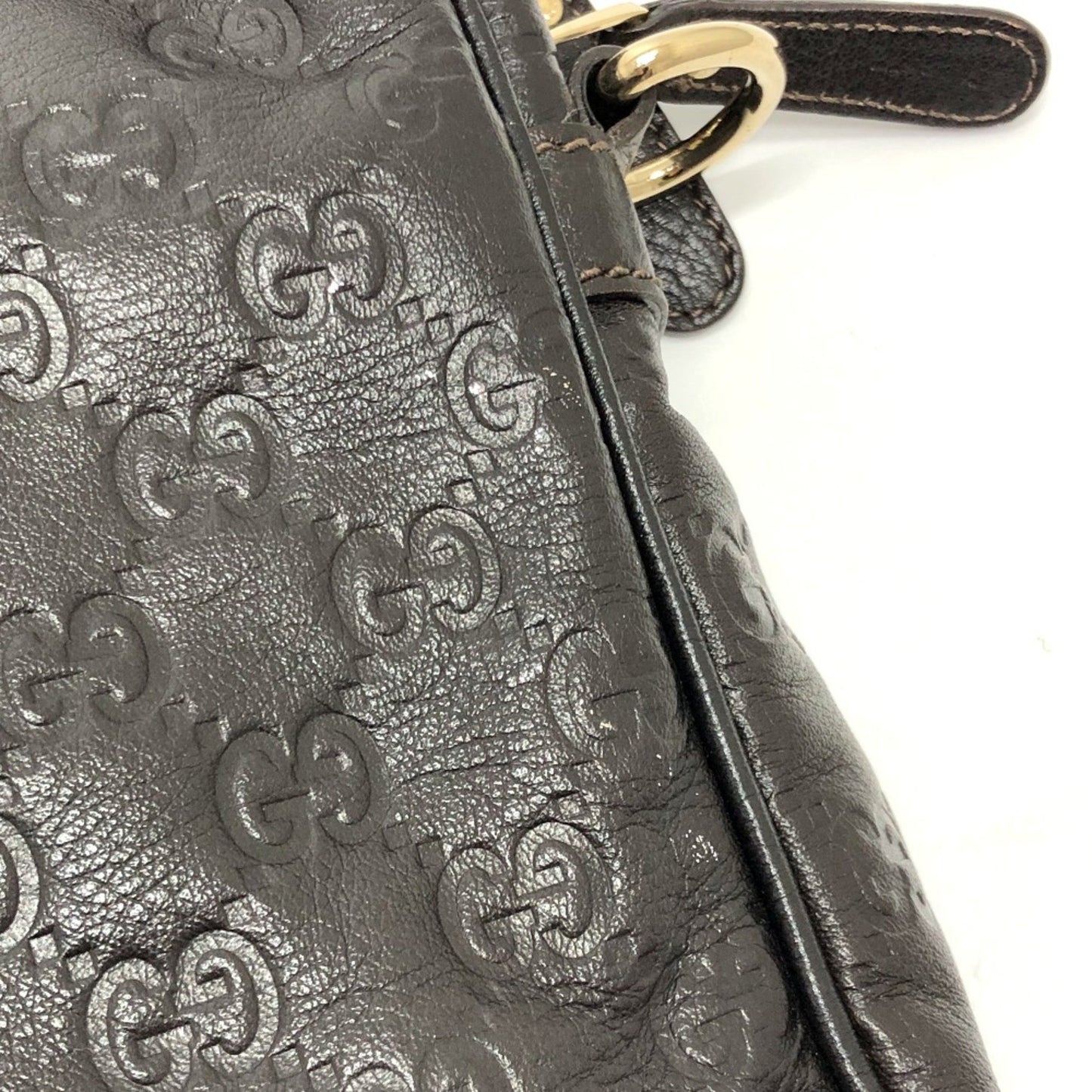 Gucci 201480 Sima Line Bag Business Bag Briefcase Brown