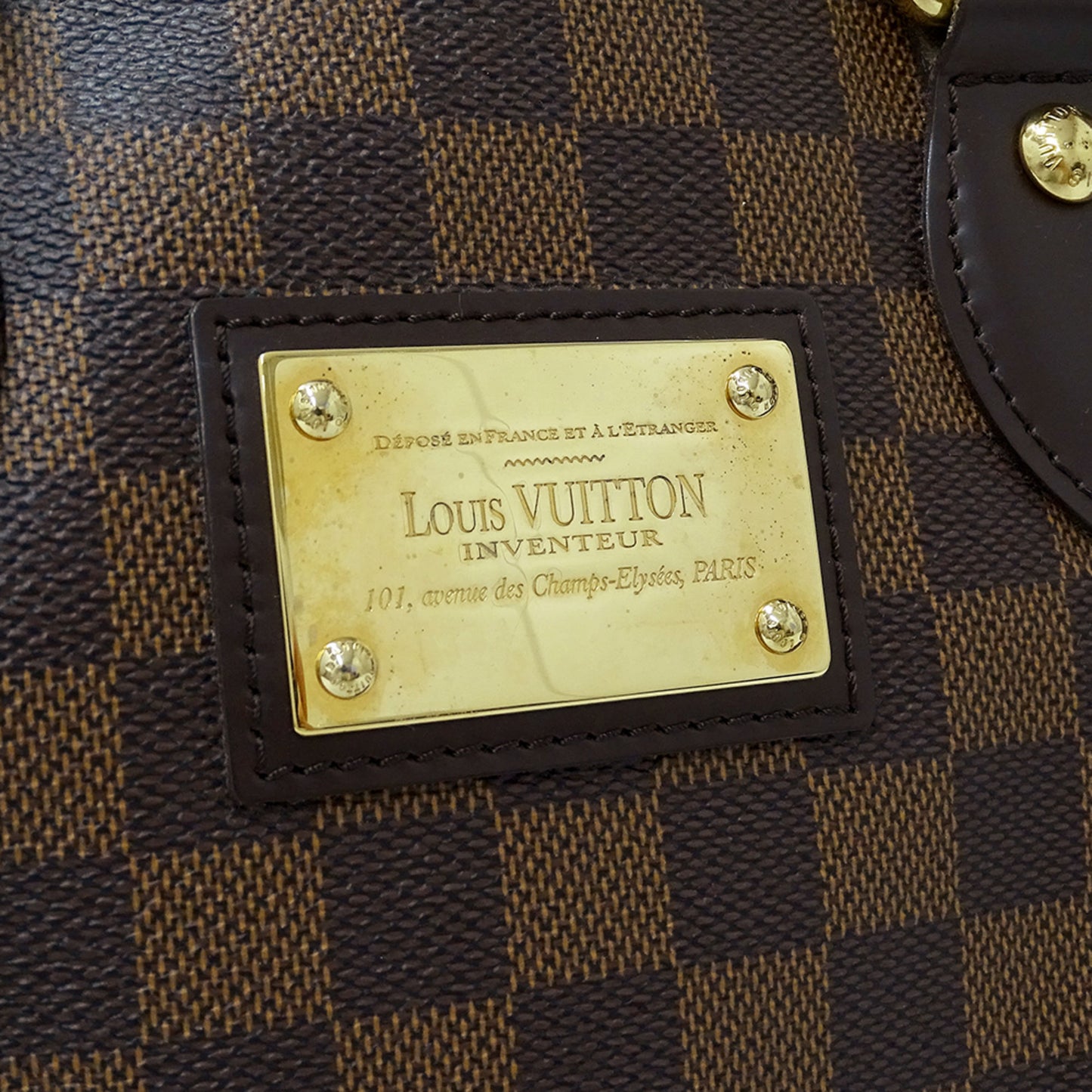 Louis Vuitton Damier Hampstead Pm Tote Bag N51205 Brown