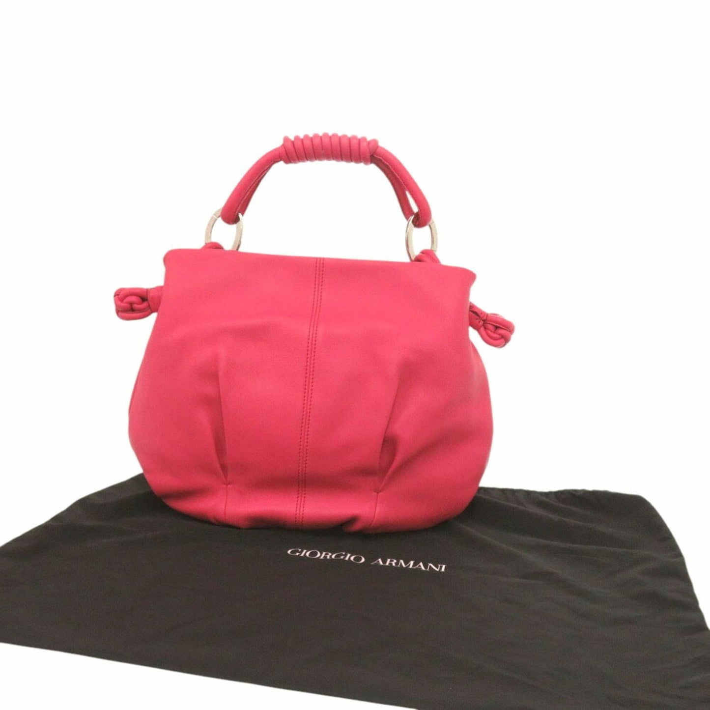 Giorgio Armani Bag Ygwe98 Leather Pink Handbag 0635Giorgio Armani