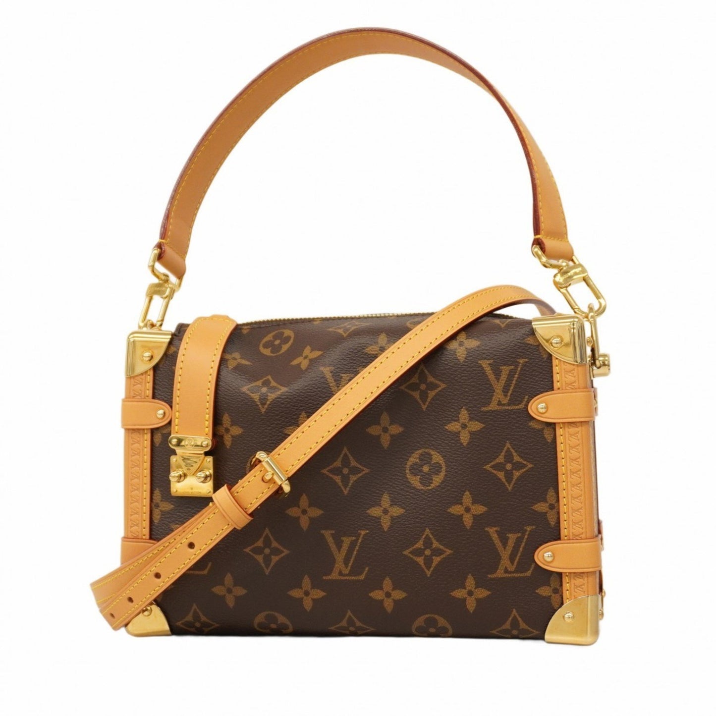 Louis Vuitton Monogram Side Trunk Mm M46358 Brown 2-Way Bag