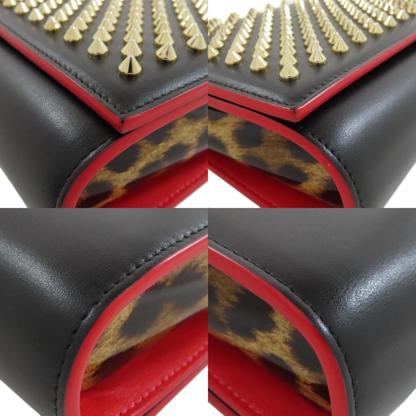 Christian Louboutin Studded Shoulder Bag Leather