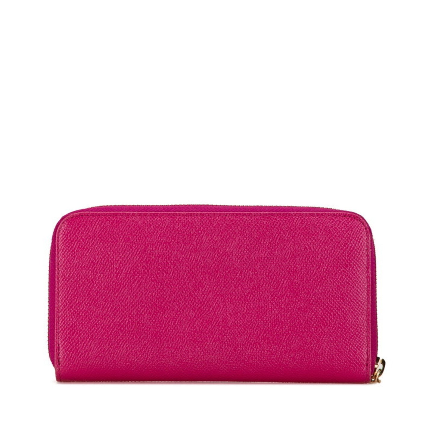 Bvlgari Round Long Wallet 280567 Pink Leather