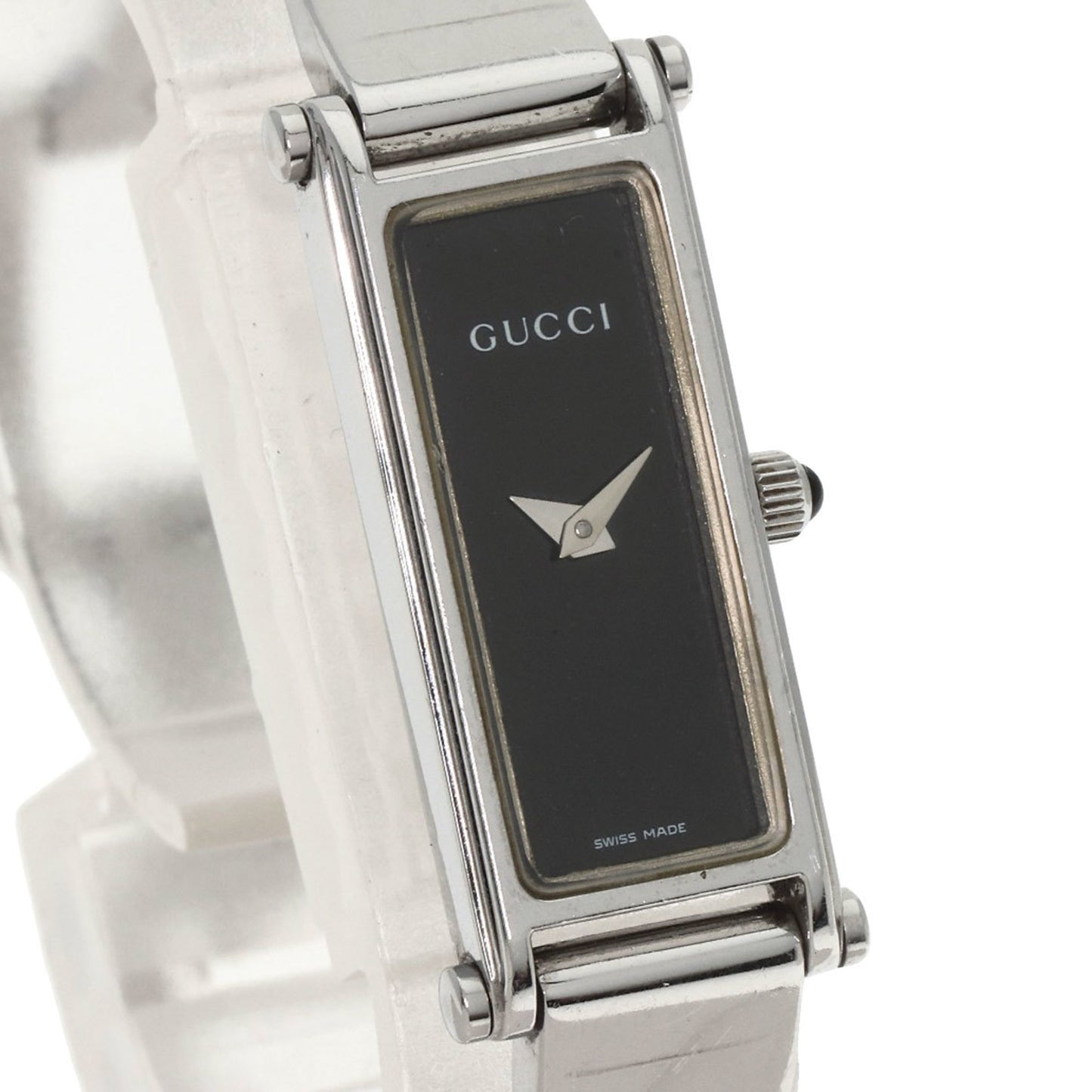 Gucci 1500L Square Face Watch Stainless Steel Ss