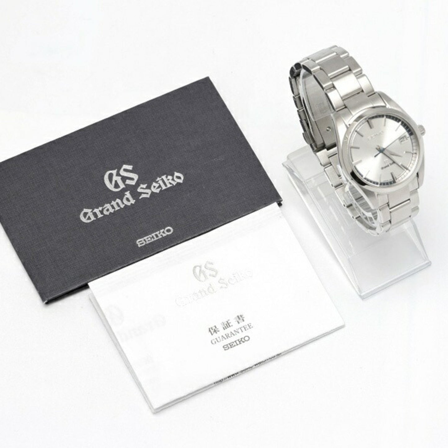 Seiko Grand Sbgx071 9F62-0Ab0 Silver Quartz Watch A-159040