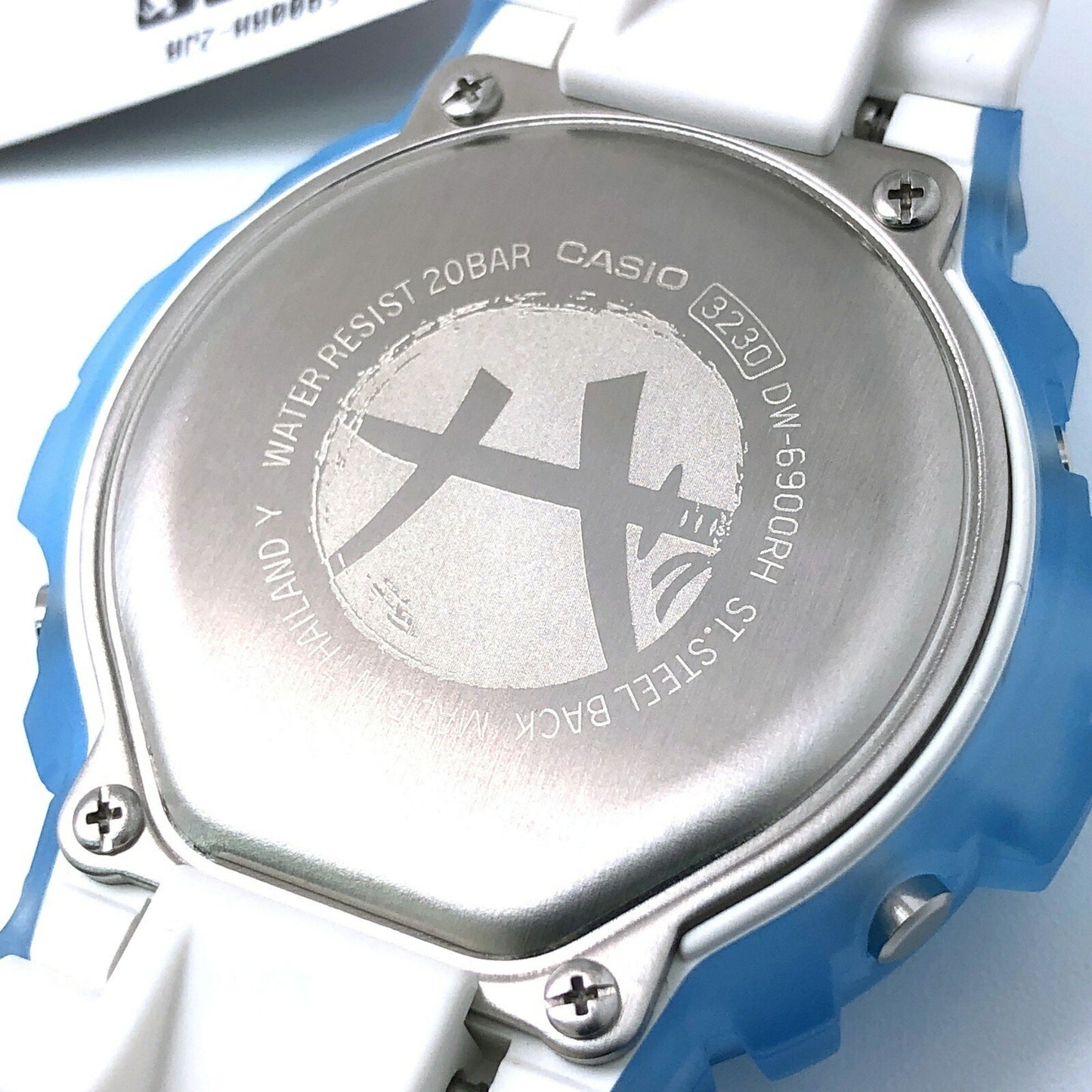 G-Shock Casio Watch Dw-6900Rh-2 Rui Hachimura 3Rd Signature Model Ice Blue X White Tateyama