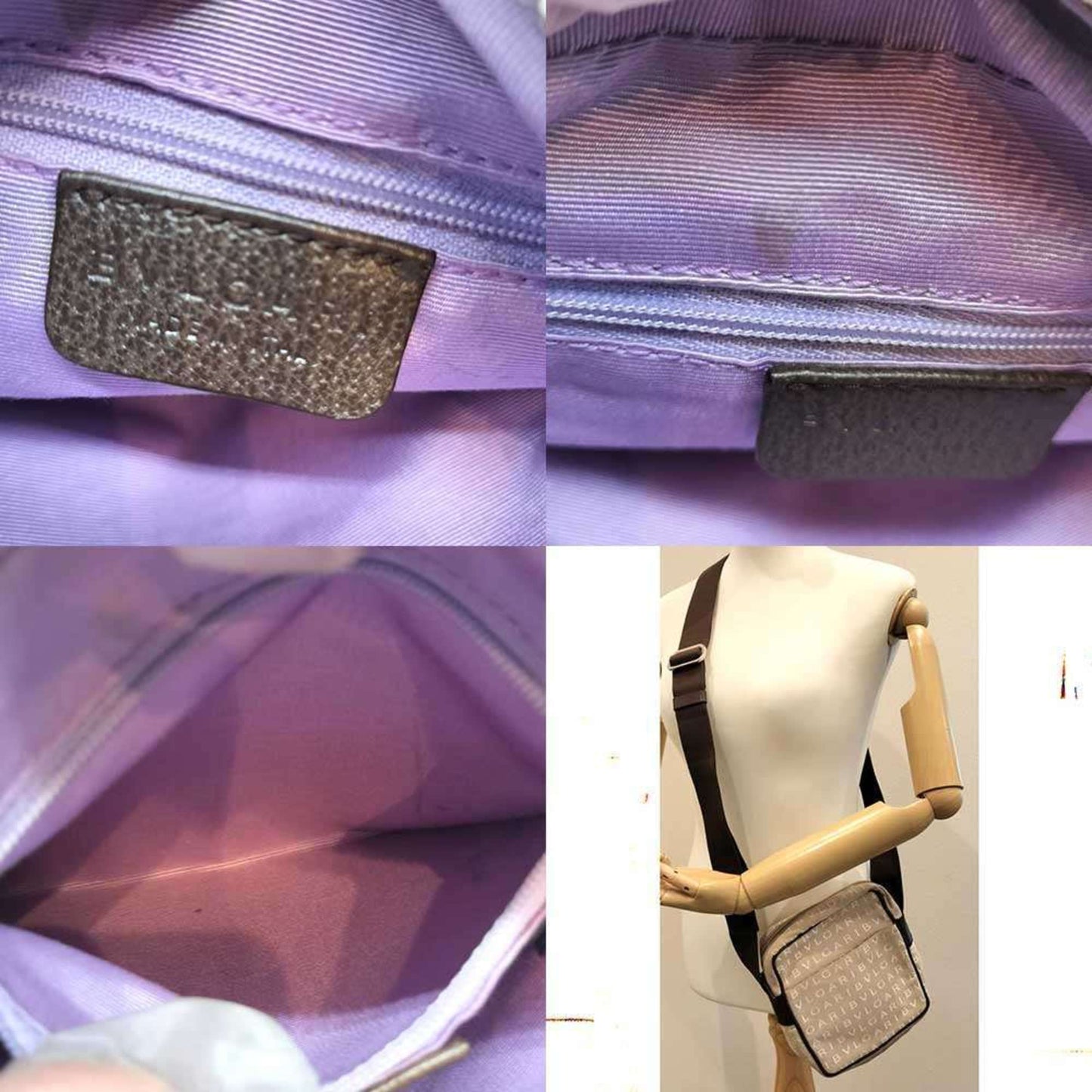 Bvlgari Shoulder Bag Mania Pink Beige Pochette