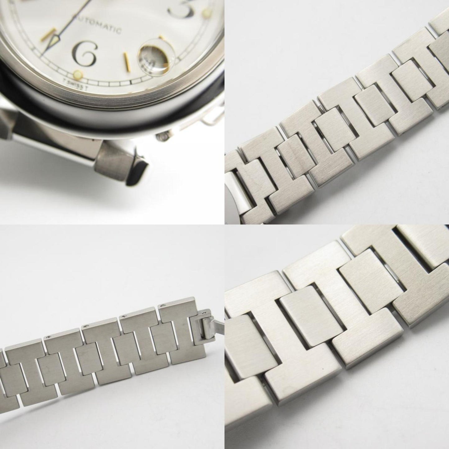 Cartier Pasha C Watch Stainless Steel Boys White W31015M7