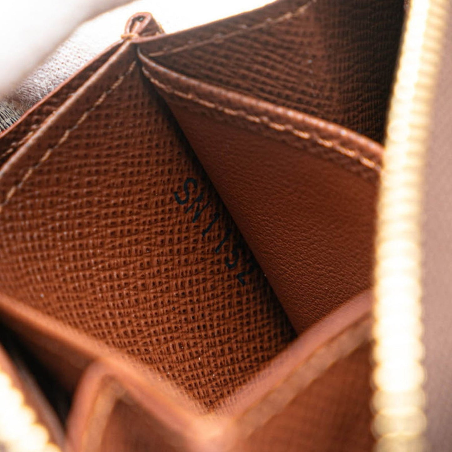 Louis Vuitton Monogram Zippy Coin Purse Case M60067 Brown Pvc Leather