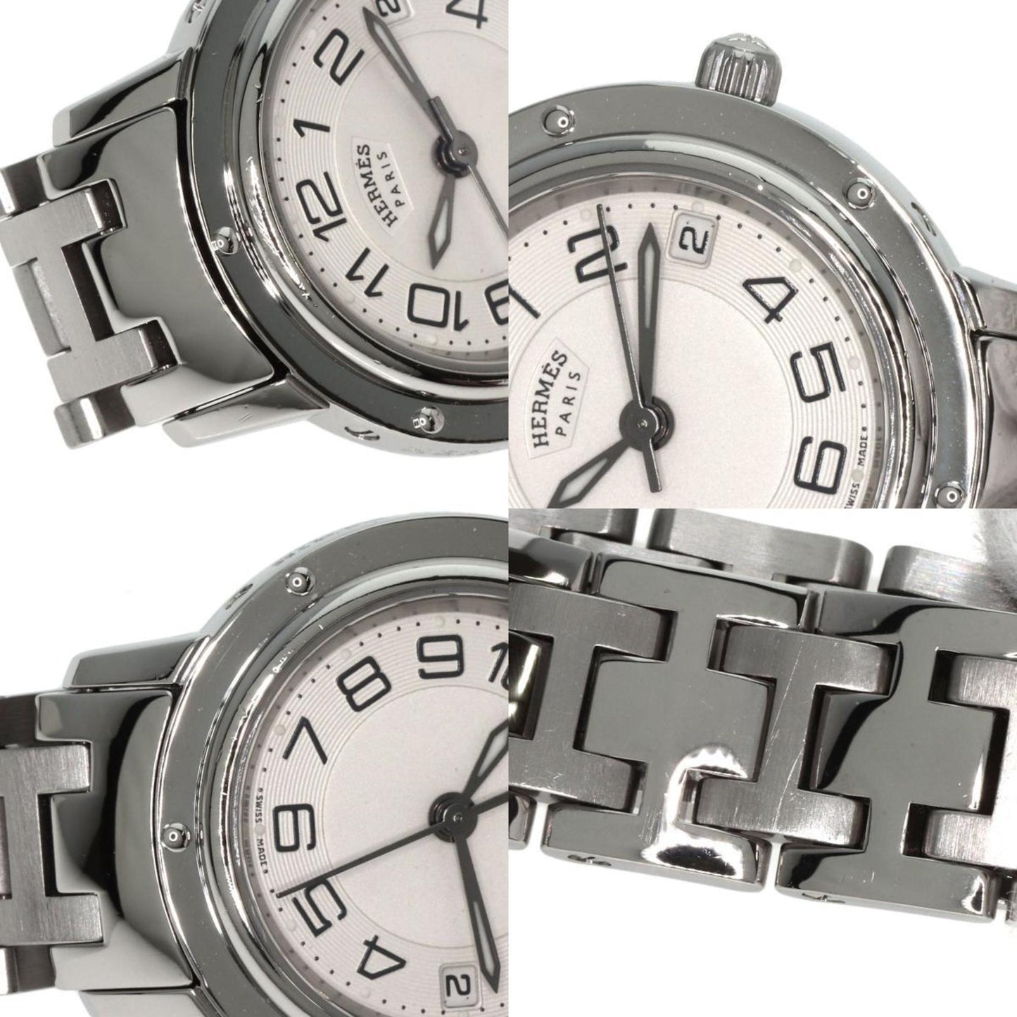 Hermes Cp1.210 Clipper Classic Watch Stainless