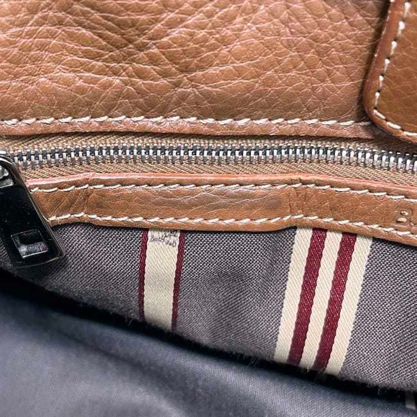 Bally Bag Ec-23781 Brown Leather Gg-De Endere Bally