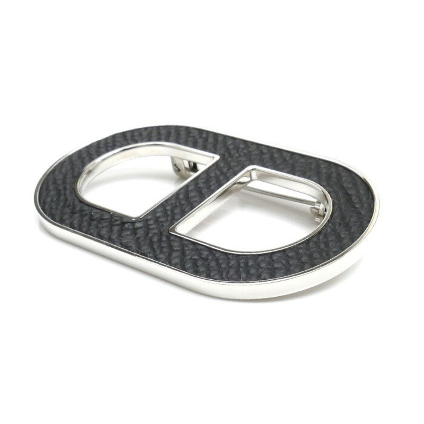 Hermes Hermes Epsom Leather Metal Chaine D'Ancre Brooch H500262Fk89