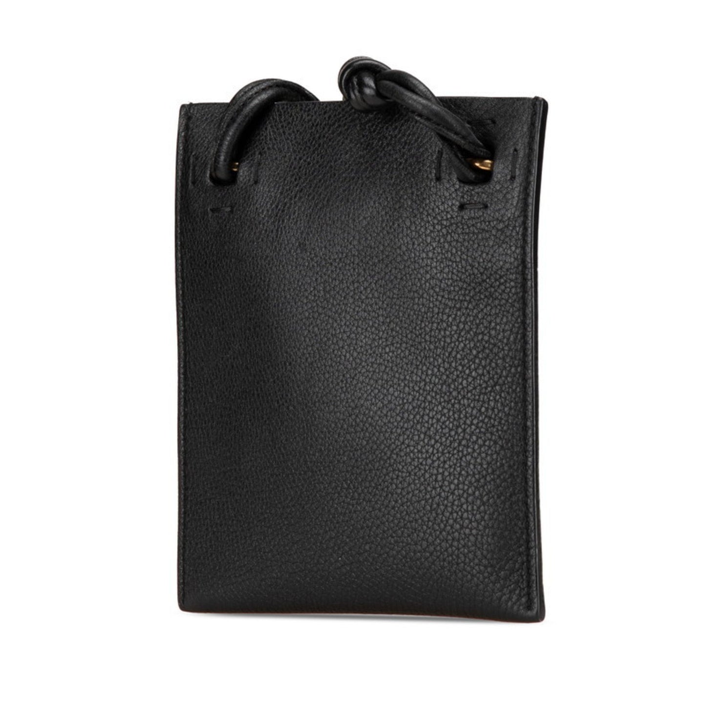 Studded Shoulder Bag In Black Leather