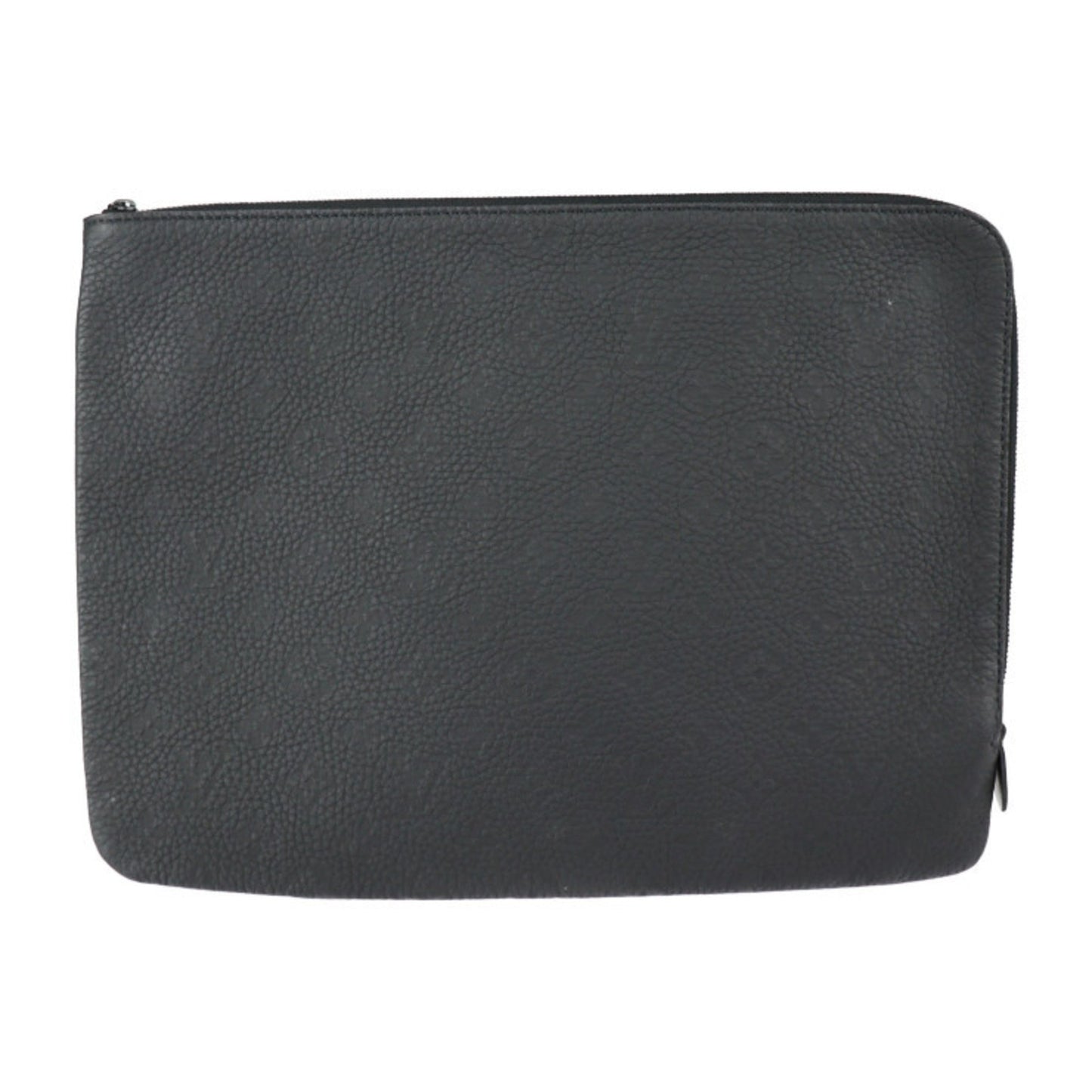 Louis Vuitton Etuit Voyage Second Bag M59479 Taurillon Leather Black Clutch Pouch Monogram L-Shaped