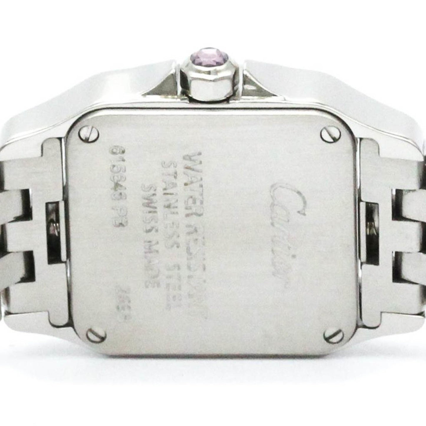 Polished Cartier Santos Demoiselle Pink Mop Dial